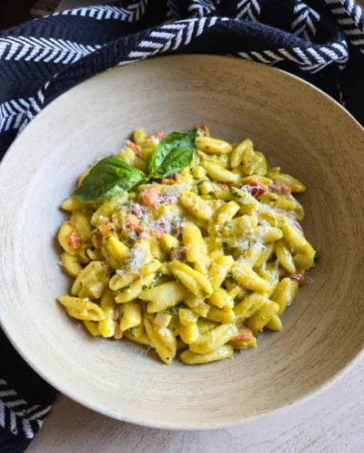 Creamy RRP & Pesto Cavatelli