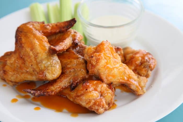 Crispy Baked Gluten Free Buffalo Wings by Athomewithshay - FoodSocial
