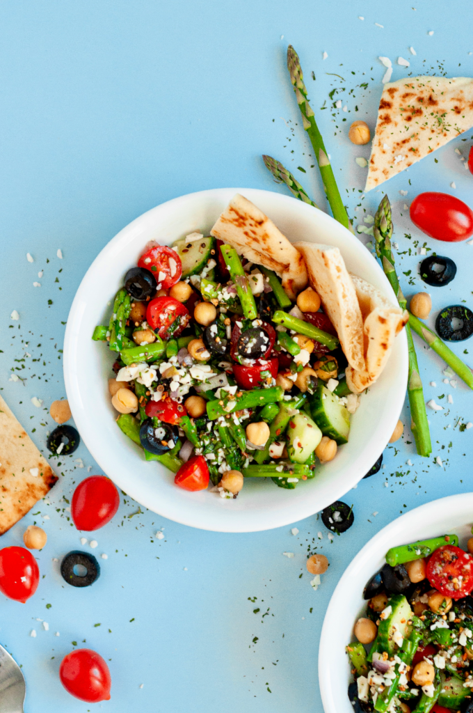 Mediterranean Asparagus Salad by Caked By Katie - FoodSocial