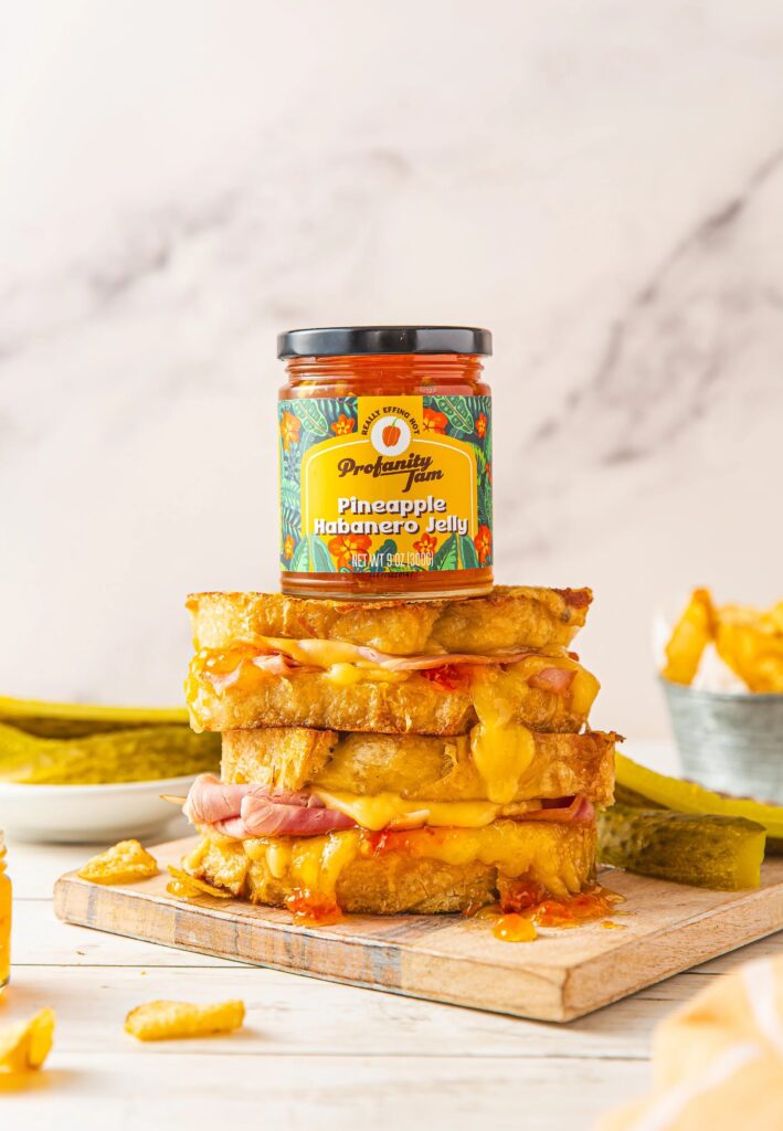 A Properly Sweet and Hot Grilled Ham and Cheese by Profanity Jam - FoodSocial