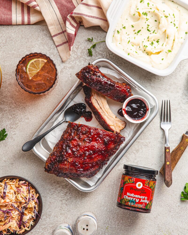 Hot Cherry Glazed Baby Back Ribs by Profanity Jam - FoodSocial