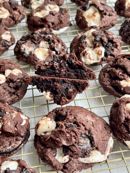 Chocolate Oreo S'mores Cookies (Vegan/Nut-Free) by