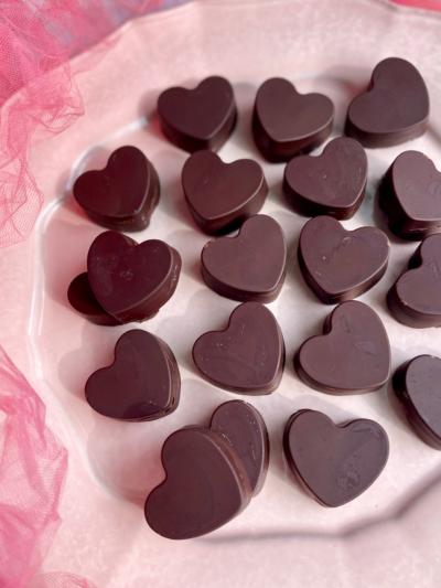 Chocolate Espresso Caramel Hearts (Dairy-Free/Gluten-Free)