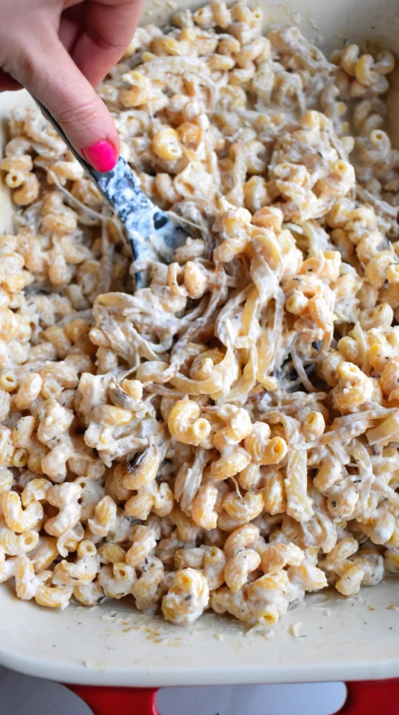 Caramelized Onion Dip Pasta Bake by joyfuleatsnbeats - FoodSocial
