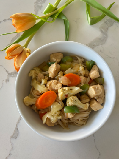 Sweet Chili Honey Chicken and Noodles (Paleo)