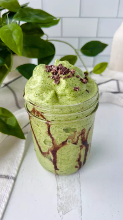 High Protein Shamrock Shake