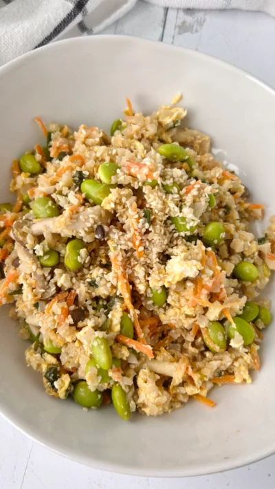 Edamame Cauliflower Fried Rice