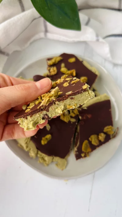 Mint Chip Cookie Dough Bark