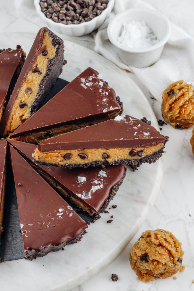 No-Bake Cookie Dough Tart (gluten-free) by Kat Condon - FoodSocial