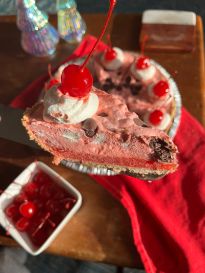 3 Ingredient Cherry Chip Pie