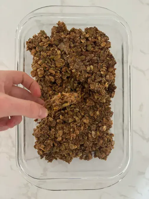 Almond Butter Granola (Sugar-free) by naturallynourishedwitholivia - FoodSocial