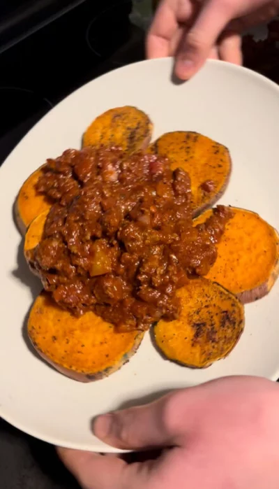 Sweet Potato Sloppy Joe Slices