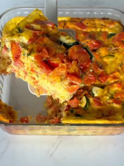 High Protein Smoked Salmon Egg Bake