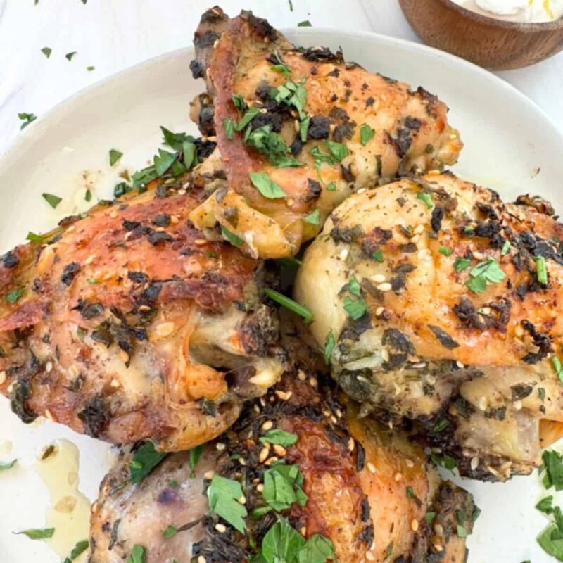 Middle Eastern Chicken With Fresh Herbs And Garlic by A Sweet Thyme | Gwen Wolken - FoodSocial