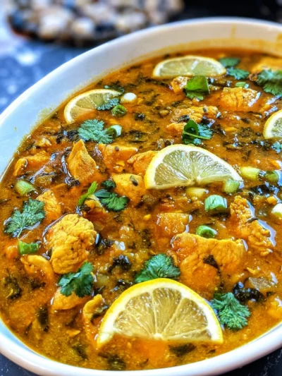 Chicken Dhansak ( Chicken and Split Pea Stew)