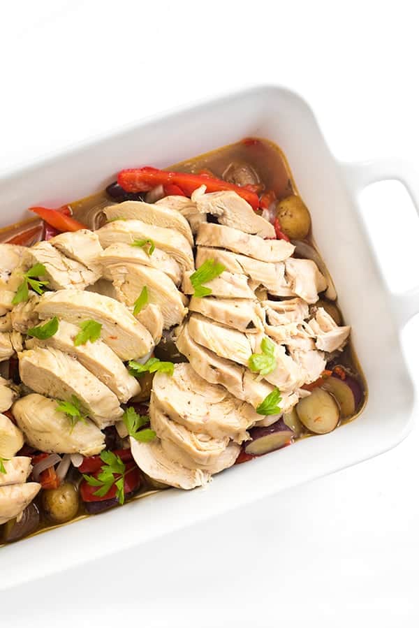 Slow Cooker Italian Chicken and Potatoes by Liz Della Croce - FoodSocial