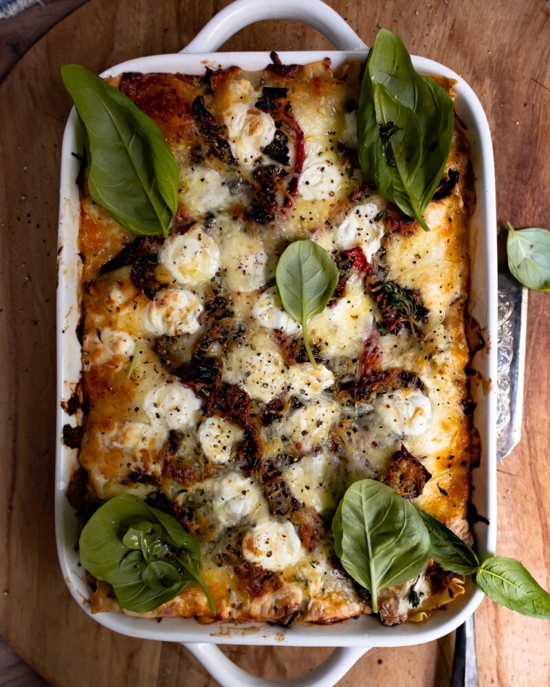 Spicy Chicken and Spinach Lasagna by Inspired with a Twist - FoodSocial