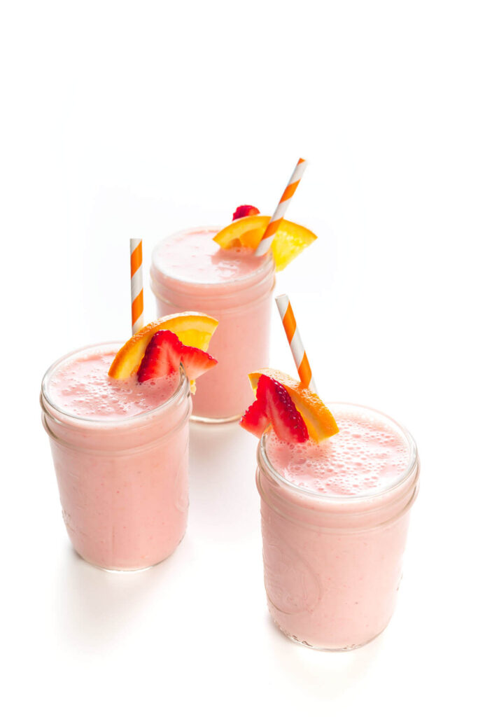 Strawberry Sunrise Breakfast Smoothie by Liz Della Croce - FoodSocial