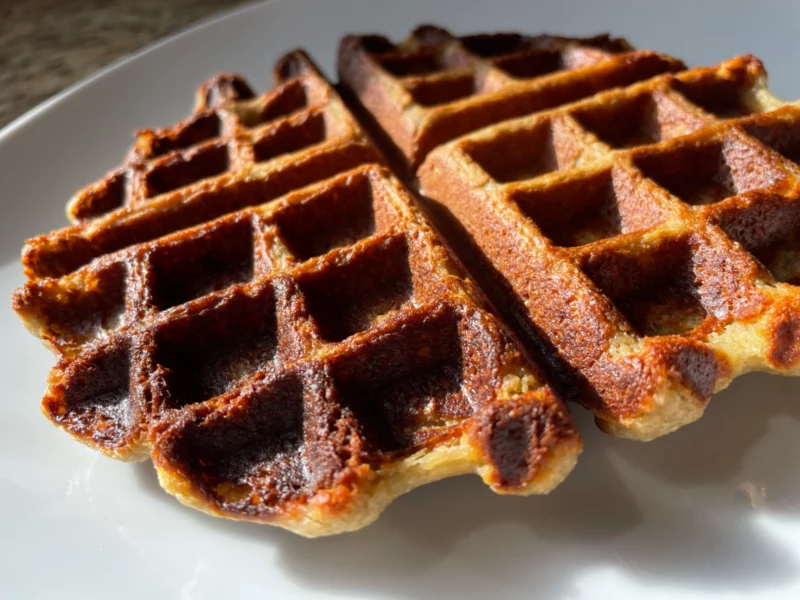 Gluten Free, Vegan, Protein Waffles by Nutrition from a tiny Kitchen - FoodSocial