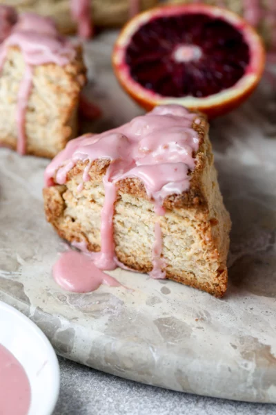 Zesty Blood Orange Sourdough Scones