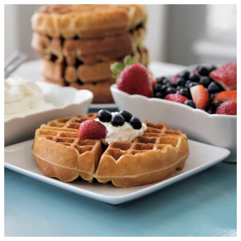Gluten Free Enormous Waffles by Athomewithshay - FoodSocial