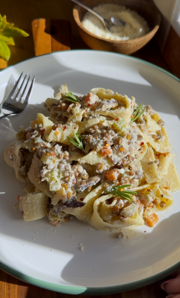 High Protein Ragu Bianco by Nicole Derdabi - FoodSocial