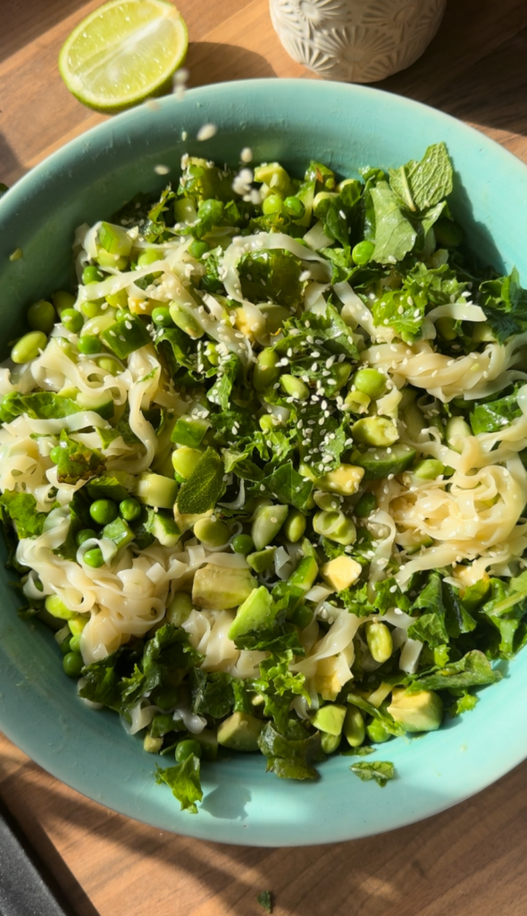 super greens noodle salad by theyogaplantkitchen - FoodSocial