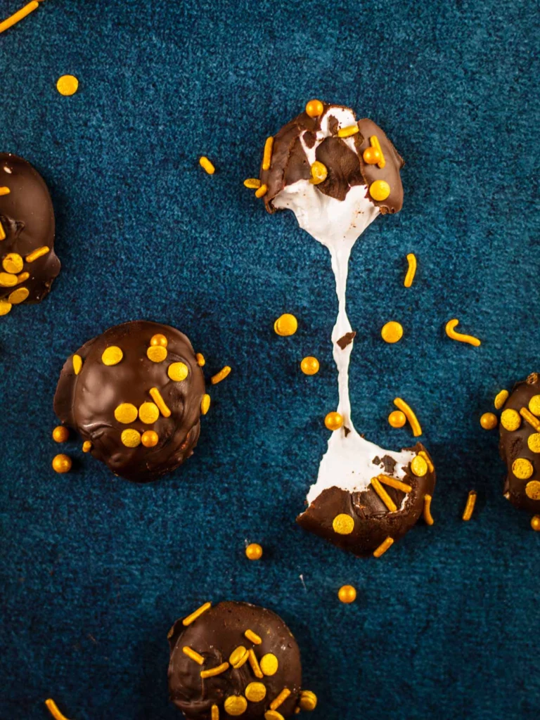 Dark Chocolate Covered Homemade Marshmallows by scarlatifamilykitchen - FoodSocial