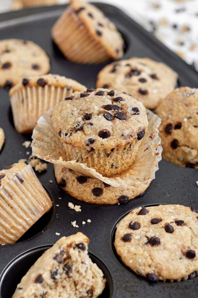 Gluten-Free Chocolate Chip Muffins (Dairy-Free Option) by Caked By Katie - FoodSocial
