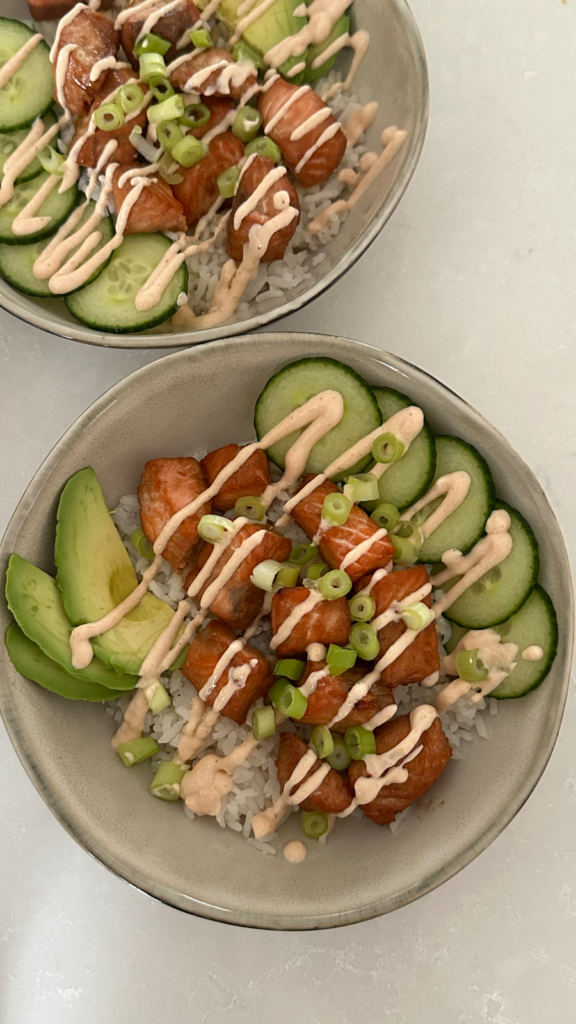 Teriyaki Salmon Bowls by Simplyhealthymama - FoodSocial
