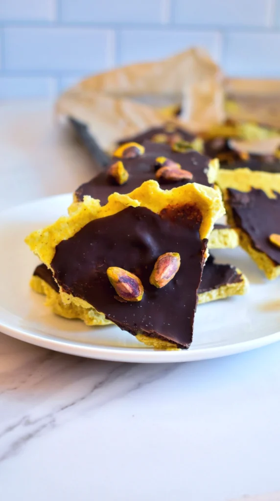 Pistachio Cream Protein Bark by joyfuleatsnbeats - FoodSocial