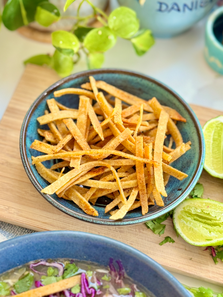 Crispy Tortilla Strips by Back Porch Paleo - FoodSocial