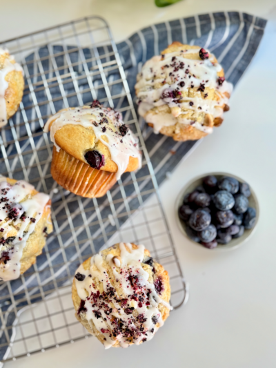 Blueberry White Chocolate Chip Muffins