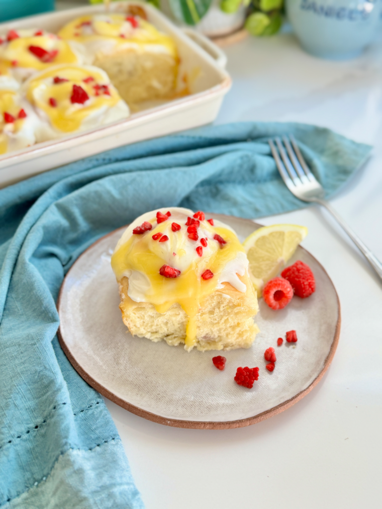 Lemon Curd Sweet Rolls with Berries by Back Porch Paleo - FoodSocial