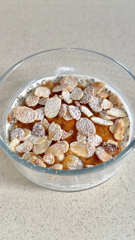 Almond Croissant Chia Pudding by Chenoa Hill - FoodSocial