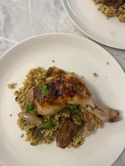 Citrus & Herb Roast Chicken with Pearl Couscous