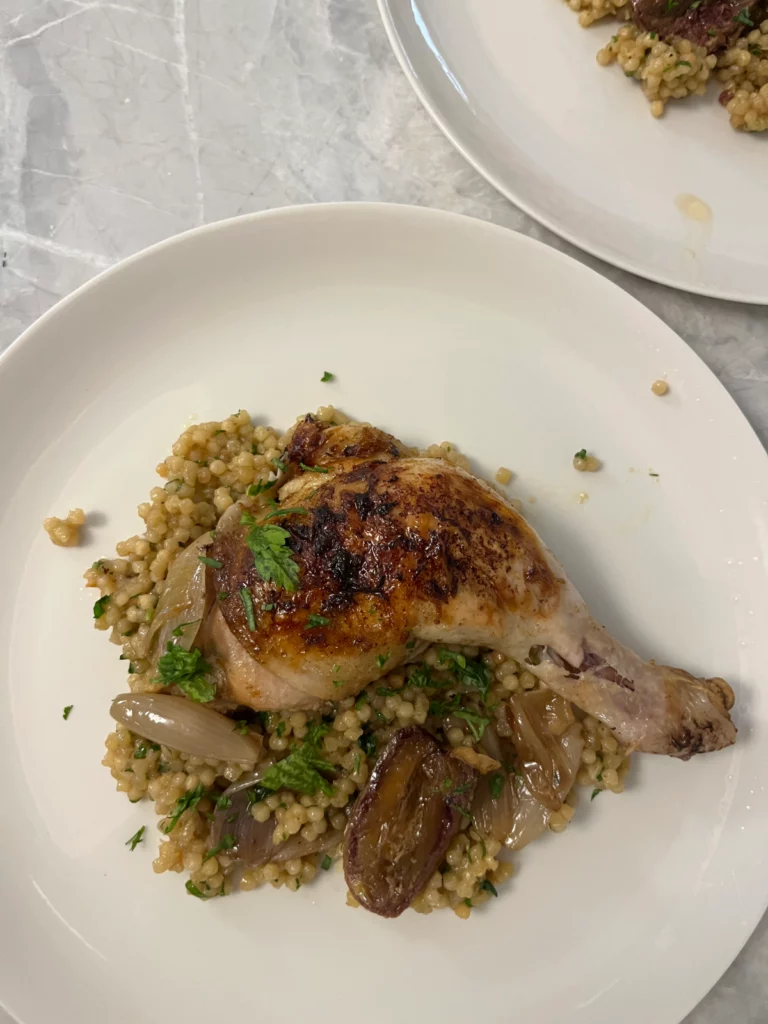 Citrus & Herb Roast Chicken with Pearl Couscous by cookingwithwholefoods - FoodSocial