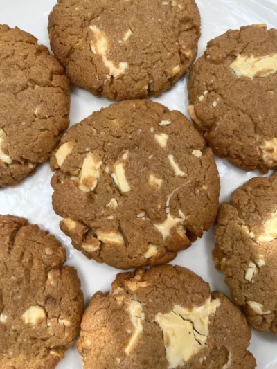 Ginger & White Chocolate Cookies