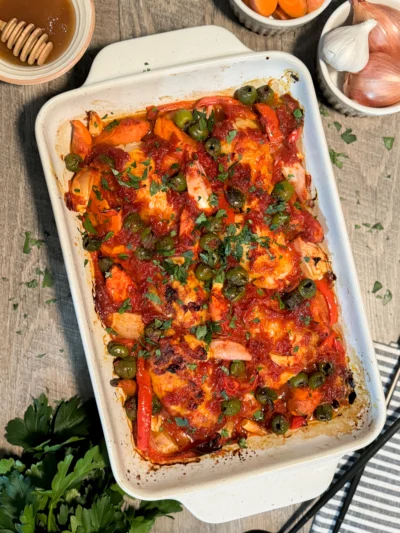 Moroccan Chicken Bake