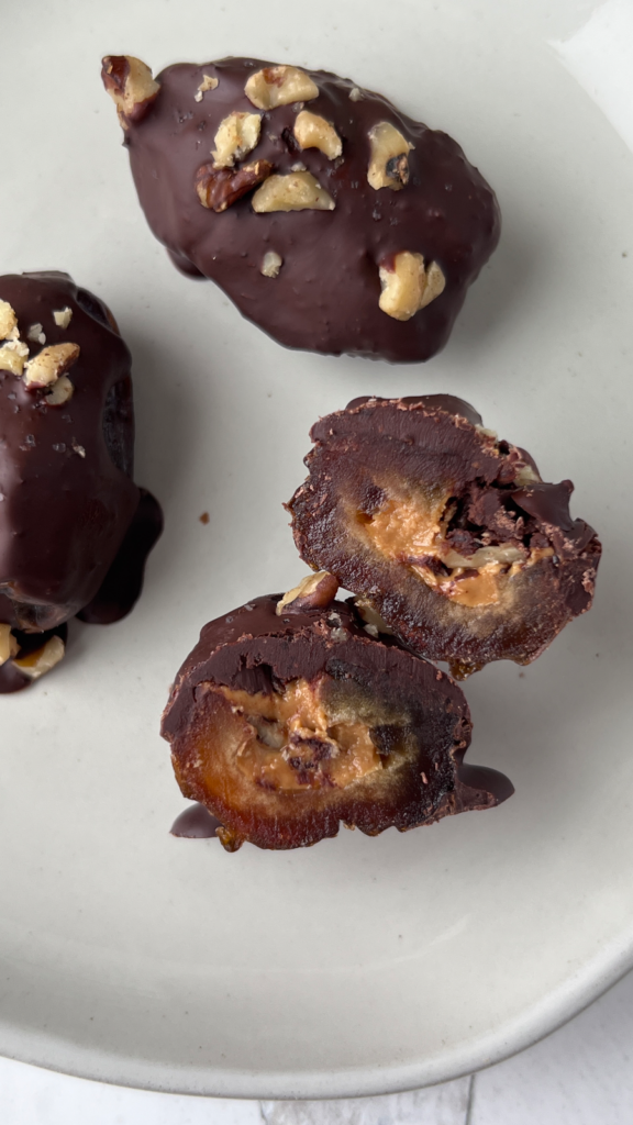 Cashew Walnut Stuffed Dates by hollysbestlife - FoodSocial
