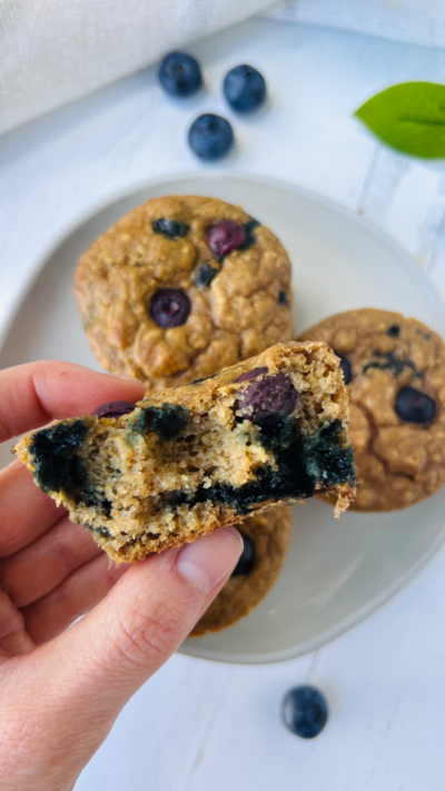 High Protein blueberry Muffins