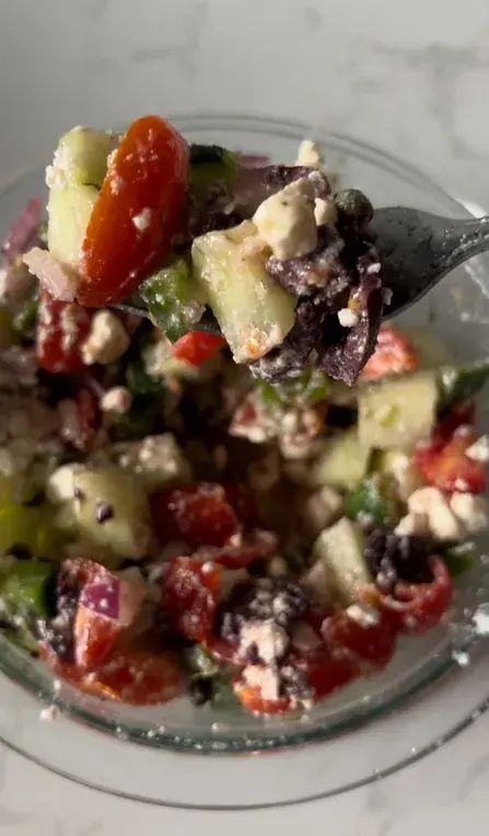 Easy Greek (Horiatiki) Salad by naturallynourishedwitholivia - FoodSocial
