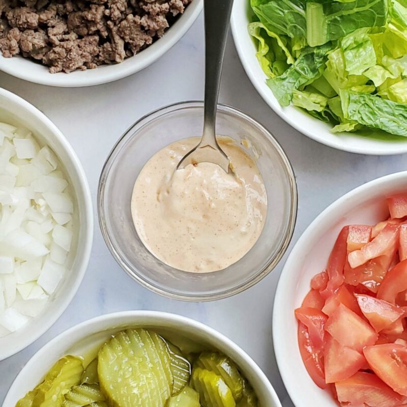 Loaded Big Mac Burger Bowls by Thrivingglutenfree - FoodSocial