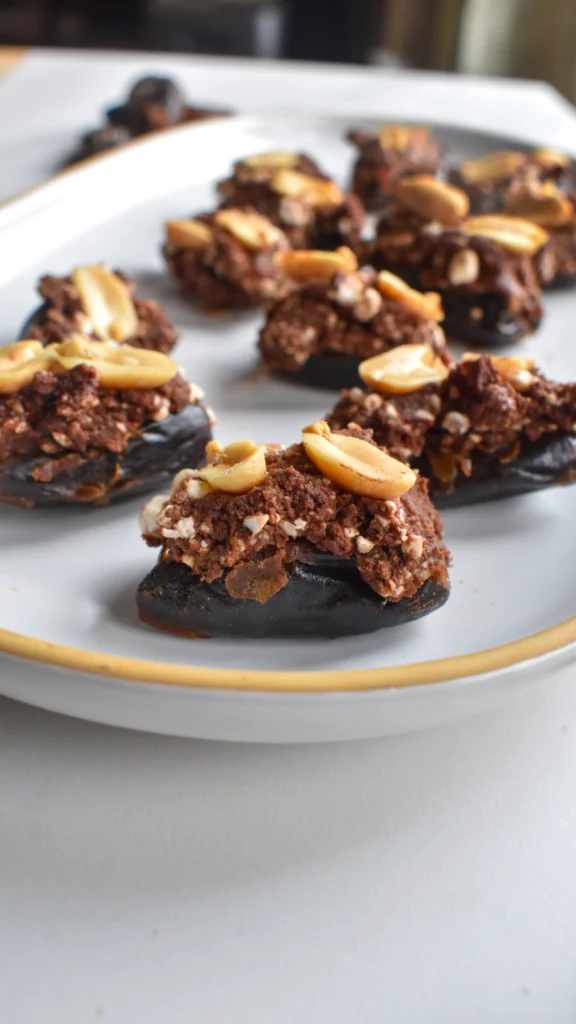 Cottage Cheese Stuffed Snickers Dates by joyfuleatsnbeats - FoodSocial