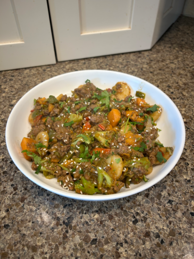 asian beef & veggie skillet