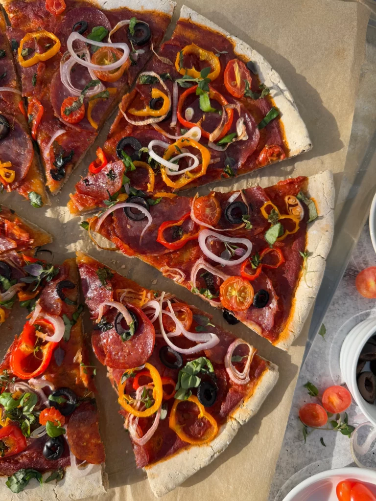 Paleo Pizza Crust with Cassava Flour by bakeitpaleo - FoodSocial