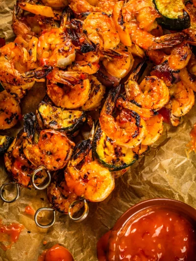 Grilled Shrimp and Veggie Kabobs