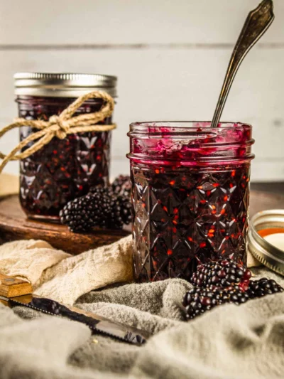 Homemade Blackberry Jam with Fresh Tarragon