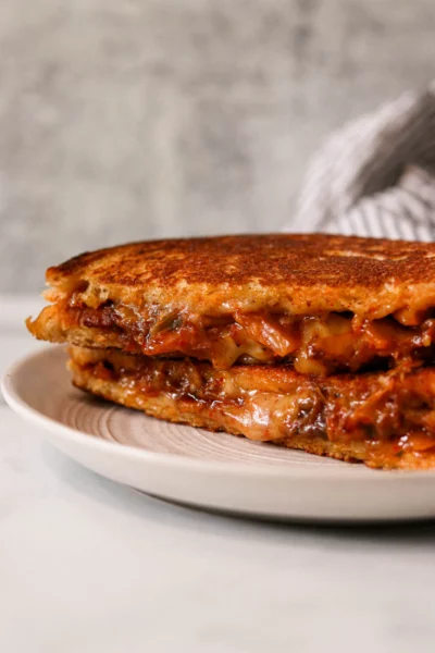 Easy Kimchi Grilled Cheese