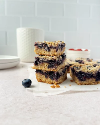 Vegan Blueberry Crumble Bars